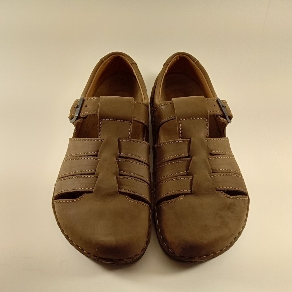 Birkenstock Madeira Sandal Fisherman Women 9 Men 7 EU 40 Brown Strap Buckle